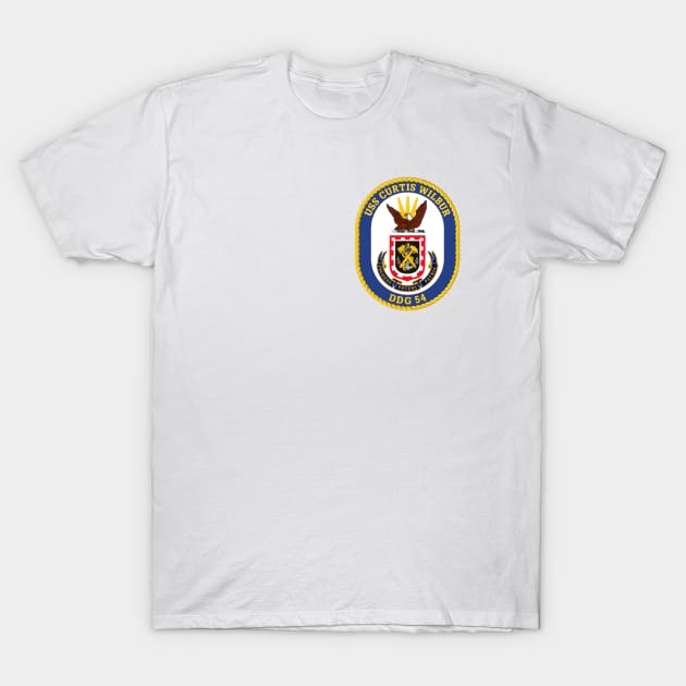 USS Curtis Wilbur (DDG-54) T-Shirt by Airdale Navy